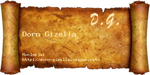 Dorn Gizella névjegykártya