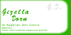 gizella dorn business card